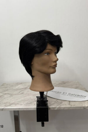 Peluca Natural Corta -  Caballero o Mujer Cabello Corto