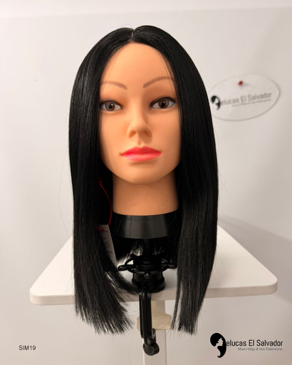 Peluca Cabello Negro