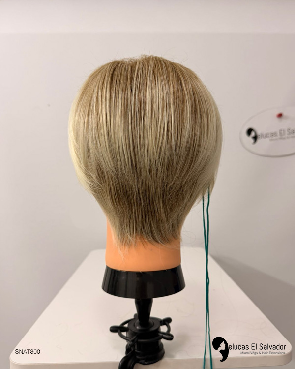 Peluca Rubia - Corte Pixie - Imagen 3